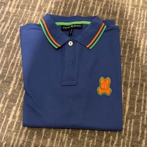 Psycho Bunny Kids Polo with Orange and Green Accents